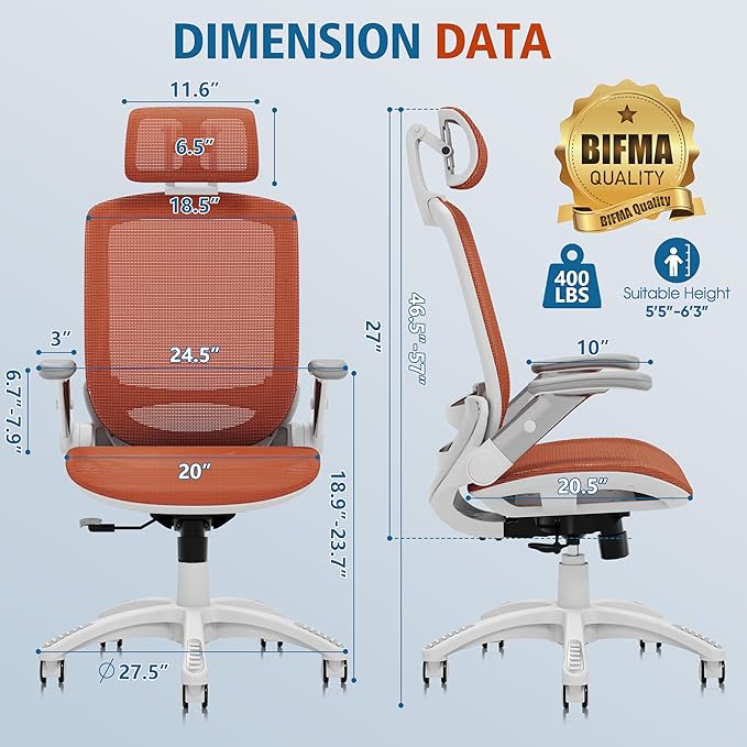 GABRYLLY Ergonomic Office Chair, High Back Home Desk Chair - Image 3