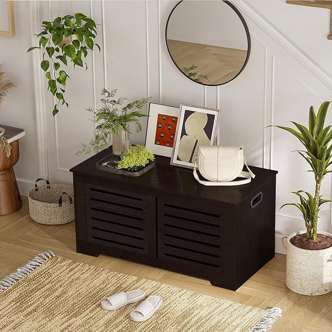 DINZI LVJ Storage Chest, 43.3” Wooden Toy Box - Image 7