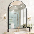 FORBATH Arched Mirror 32x48 Inch, Bathroom Mirror Wall Mounted Modern Black by FORBATH