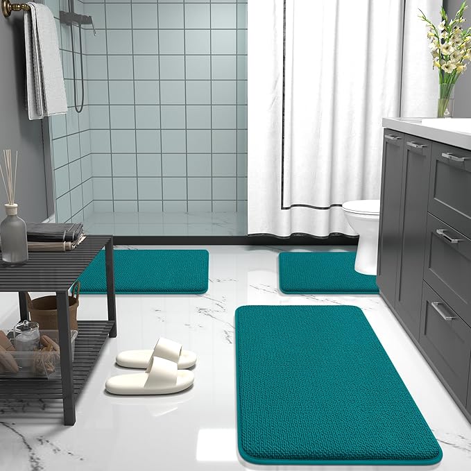 OLANLY Thick Memory Foam Bath Mat Rug 36x24, Extra Soft Absorbent Bathroom Rug - Image 7
