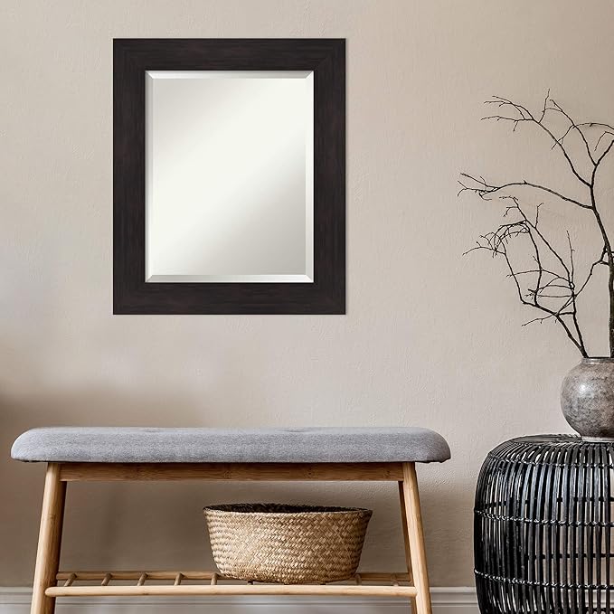 Amanti Art Brown Bathroom Mirror - Image 6