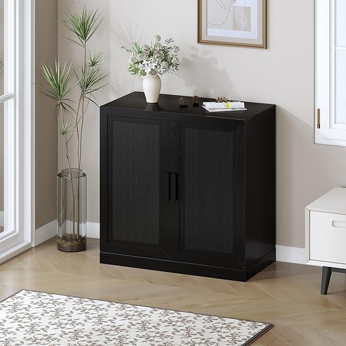 Buffet Cabinet, 2-Doors Sideboard Cabinet by Casaphoria