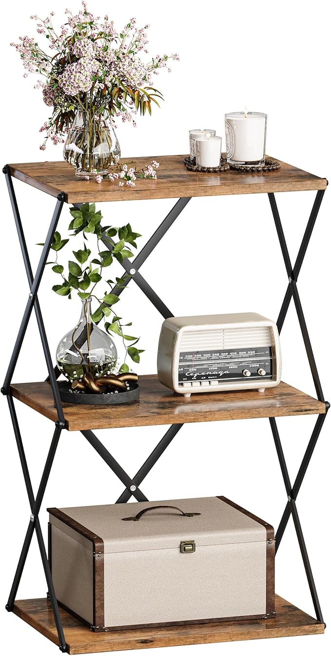 3-Tier End Table Small Side Table Tall Bedside Night Stand by IRCPEN