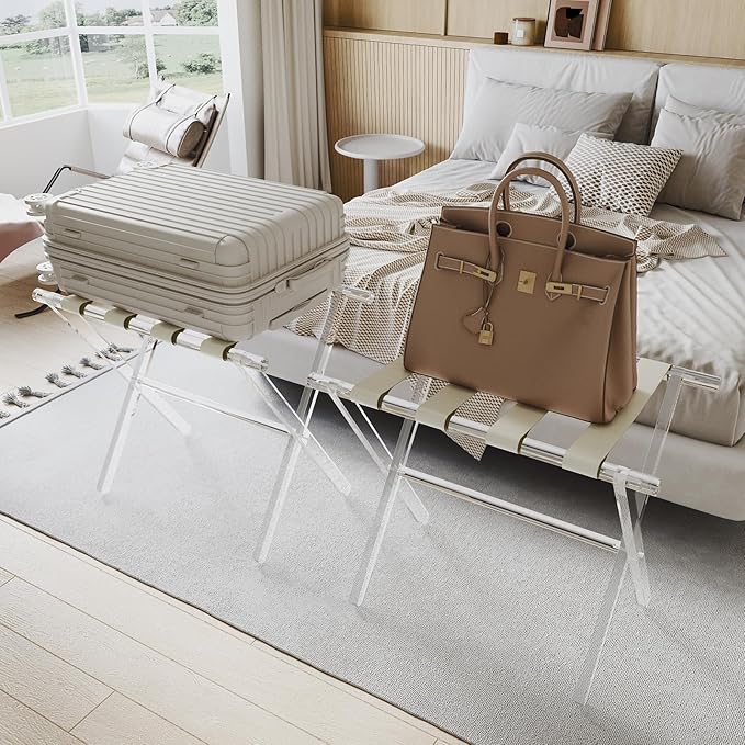Sumerflos Acrylic Luggage Rack for Guest Room - Image 9