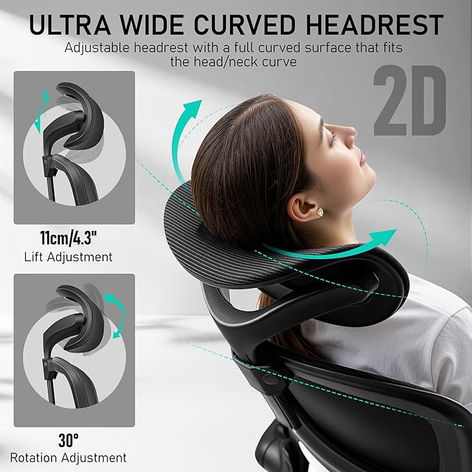 High Back Ergonomic Office Chair, Breathable Mesh Desk Chair - Image 5