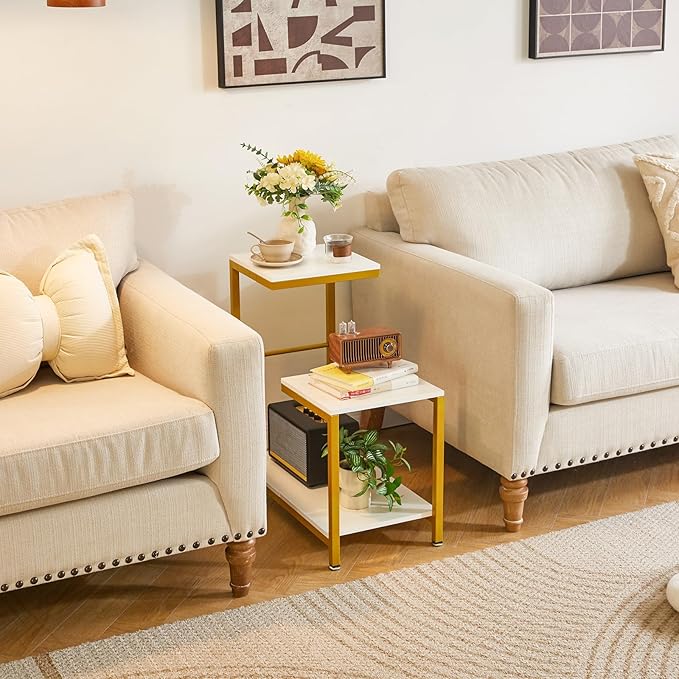 G-Shaped End Table for Living Room, Sofa Table Corner Tables, Nightstand - Image 6