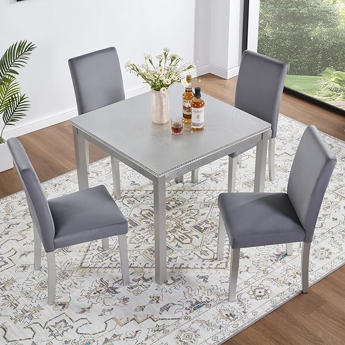 KEIKI 5-Piece Standard Height Dining Table Set by Unknown