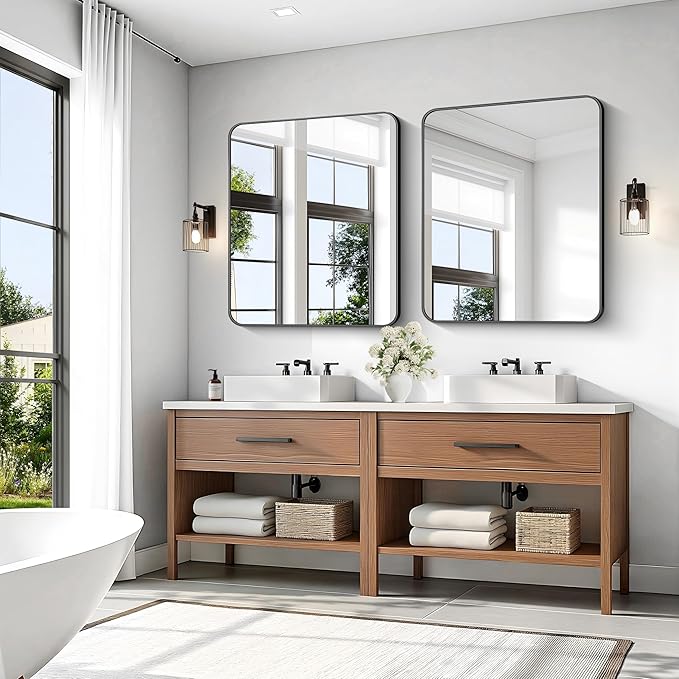 KOCUUY 30x36 Inch Rectangle Bathroom Mirror - Image 5