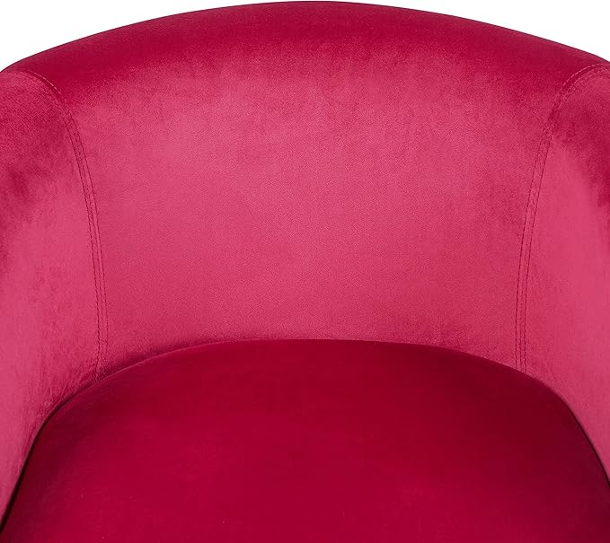 Yaheetech Club Chair, Velvet Accent Chair Upholstered Barrel Chair Sitting Chair - Image 7