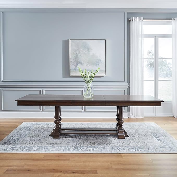Liberty Furniture Arden Road Alt 7 Piece Dining Trestle Table Set - Image 2