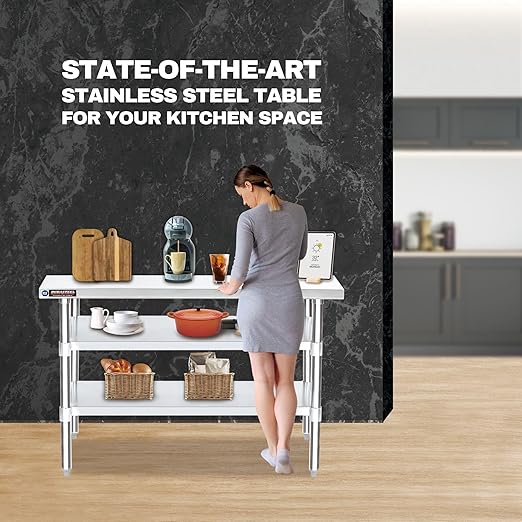 DuraSteel Food Prep Stainless Steel Table - Image 7
