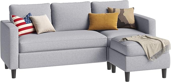 Small Sectional Sofa Couch, 3 Seat L Shaped Couches - Image 7