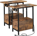 LIDYUK End Table with Charging Station, Narrow Side Table with Drawer and USB by LIDYUK