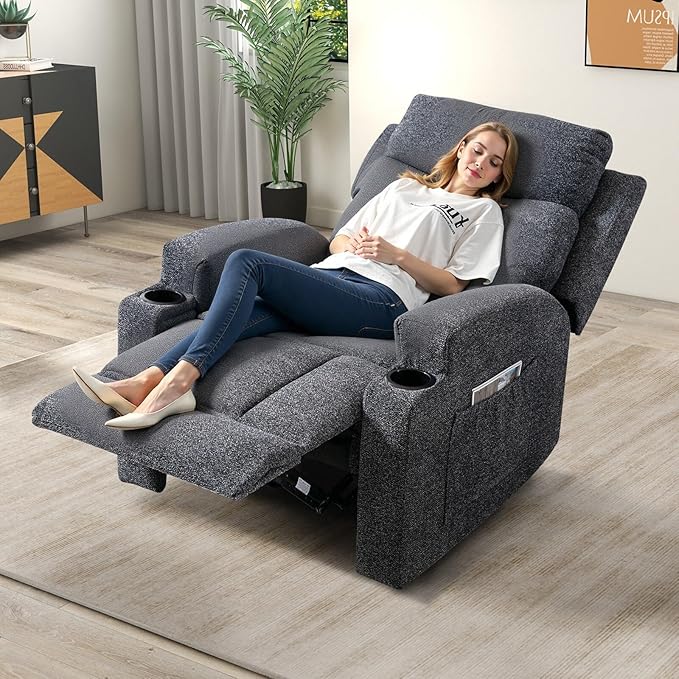 Phoenix Home Manual Recliner Chair Set of 2 - Image 8