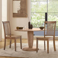 COLAMY Farmhouse Dining Chairs Set of 2, Light Brown Wooden Dining Room Chairs by COLAMYINC