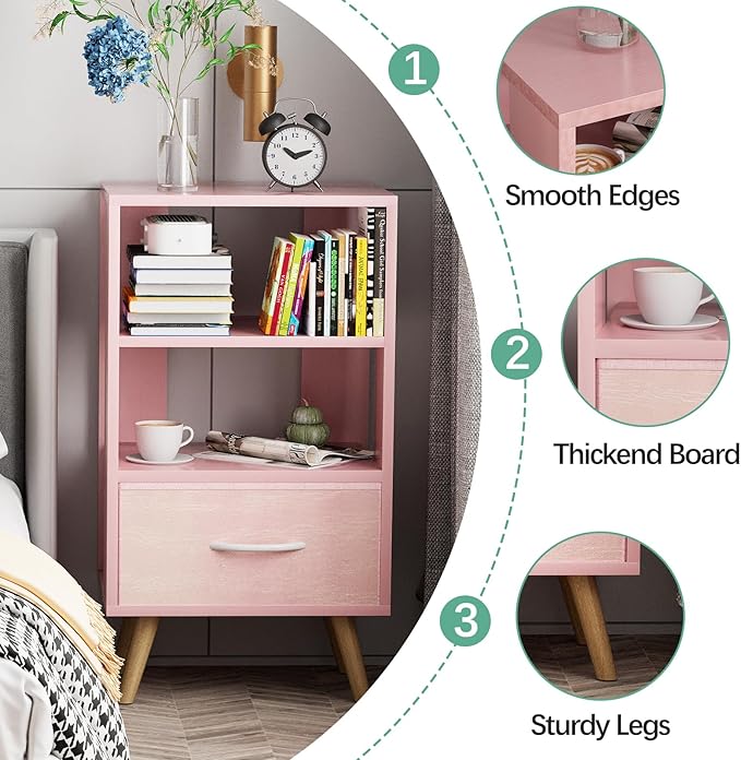 Night Stand, Nursery Side Table - Image 3