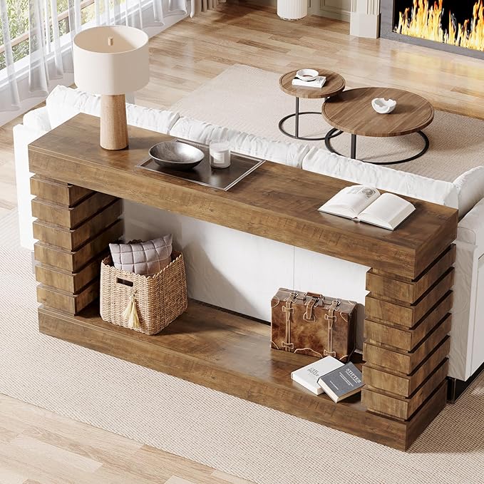 Tribesigns 70.8-Inch Long Console Table, Wood Entryway Table - Image 7