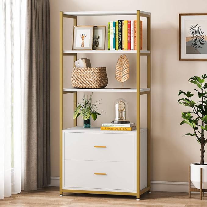 Tribesigns Bookcase, 4-Tier Bookshelf by Tribesigns