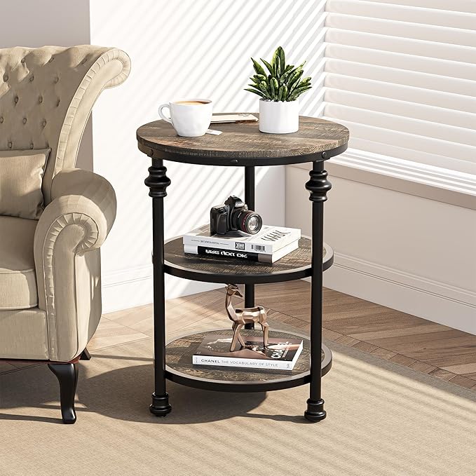 GarveeHome Round End Table by GarveeHome