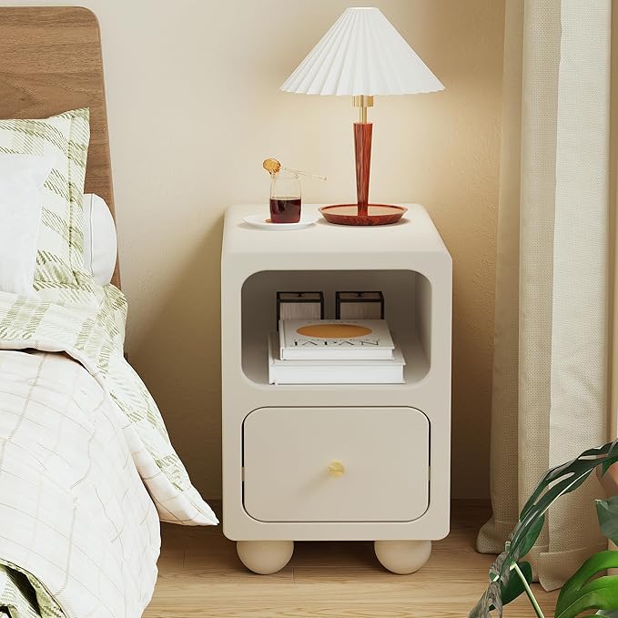 Solid Wood Nightstand, Narrow Night Stand - Image 6