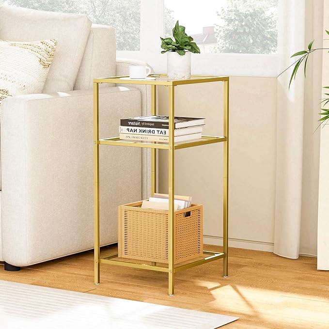 Homhedy 3-Tier Side Tables Set of 2, End Tables - Image 9