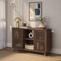 Plank+Beam Mid-Century Modern Wood TV Stand, Solid Wood Entertainment Console by PlankBeam