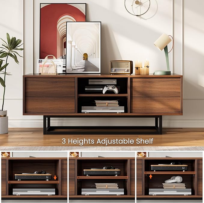 HAIOOU TV Stand for 50 55 Inch TV, Modern TV Console Small Entertainment Center - Image 8