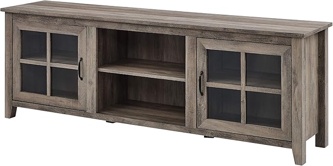 Walker Edison Portsmouth Classic 2 Glass Door TV Stand - Image 6