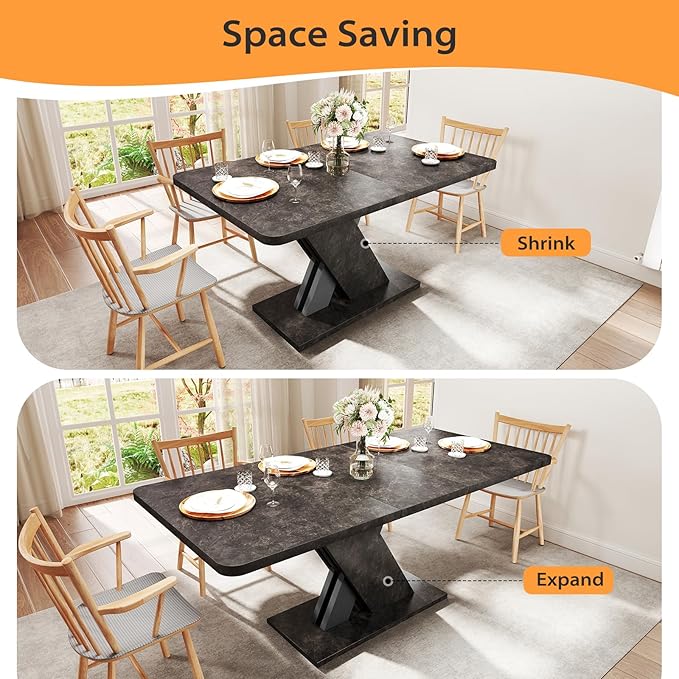 55"-70.87" Expandable Dining Table, Dinner Table - Image 4