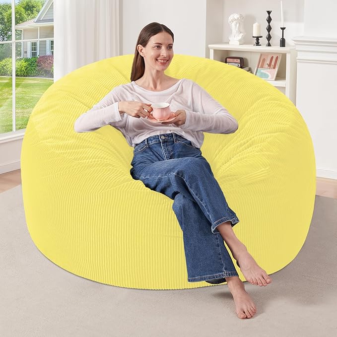 HABUTWAY 3FT Bean Bag Chair, Giant Bean Bag Chairs by HABUTWAYMakeYourLifeComfortable