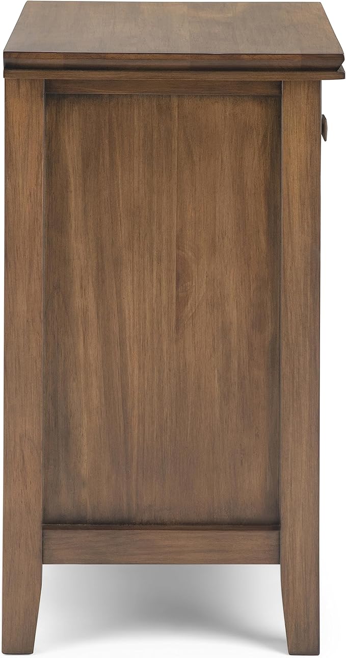 SIMPLIHOME Artisan SOLID WOOD 24 inch Wide Transitional Bedside Nightstand - Image 11