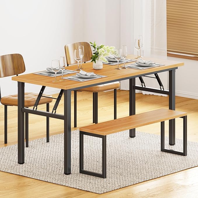 SDHYL 62 inches No Assembly Foldable Computer Desk - Image 8
