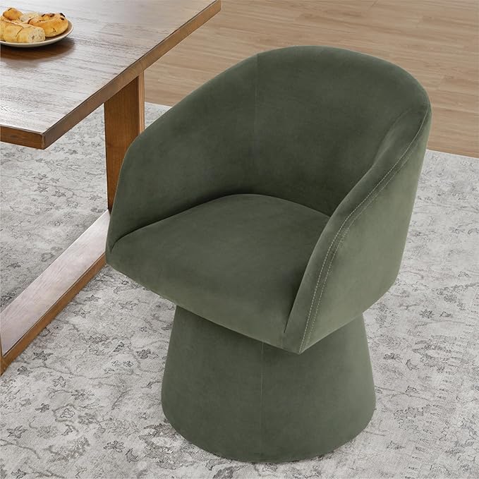 Swivel Dining Chairs Modern Accent Armchair Side Deskchair - Image 9