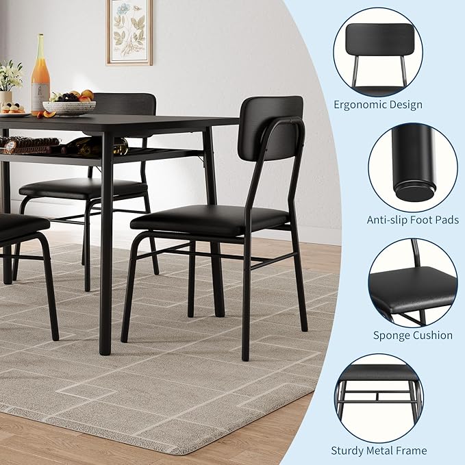 GAOMON 5-Piece Dining Table Set - Image 7