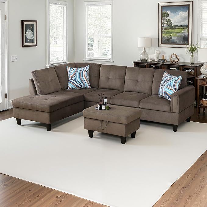 NicBex Sectional Couch 3 Pieces Sofa Set - Image 2