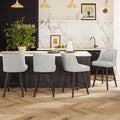 Counter Height Bar Stools Set of 4, Modern Swivel Barstools by ErdoruLiving