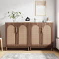 Tribesigns Set of 2 Rattan Sideboard Buffet Cabinet by Tribesigns