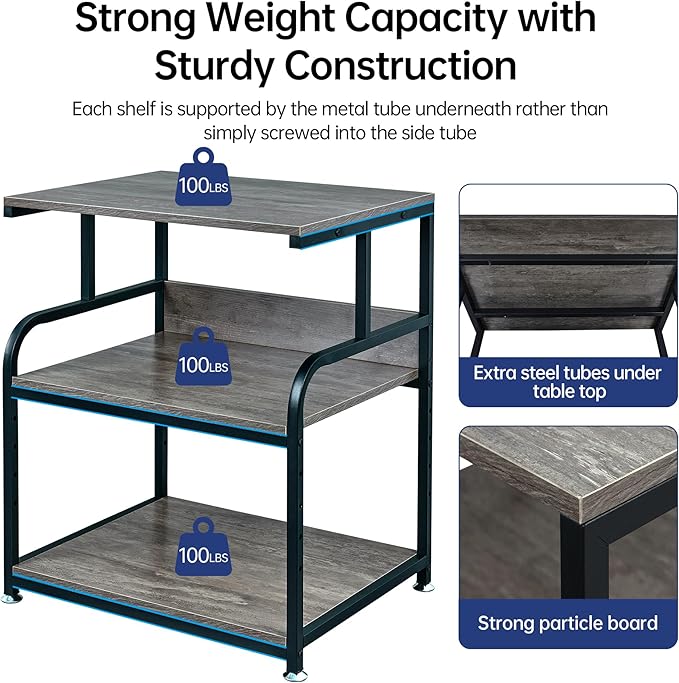 Large Printer Stand Table 23.6 x18.9 x 30 Inches - Image 3