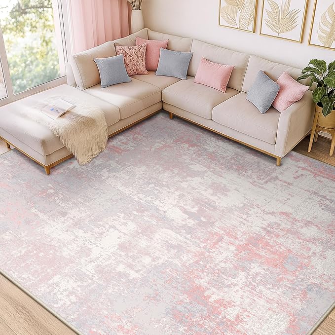 Washable Area Rugs 3'x5' Non-Slip Modern Abstract Soft - Image 7