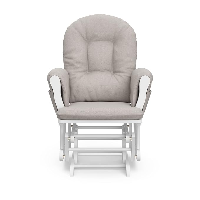 Storkcraft Premium Hoop Glider & Ottoman — GREENGUARD Gold Certified Nursery - Image 9