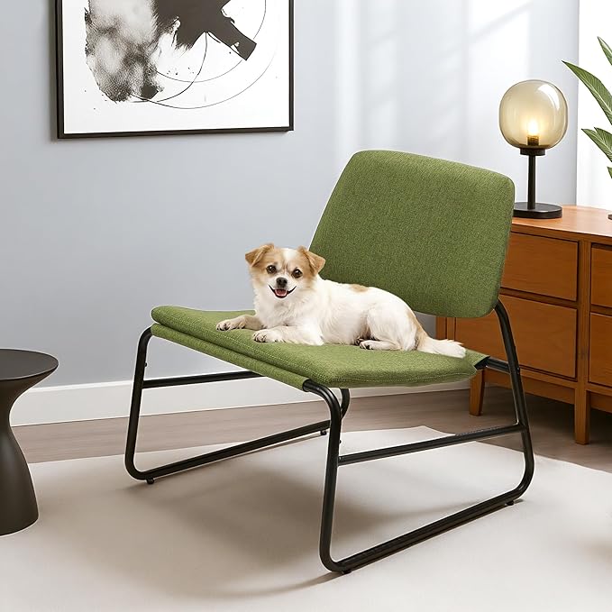 DAICO Modern Accent Chair Comfy Living Room Chair Armless Sling Accent Chairs by DAICO