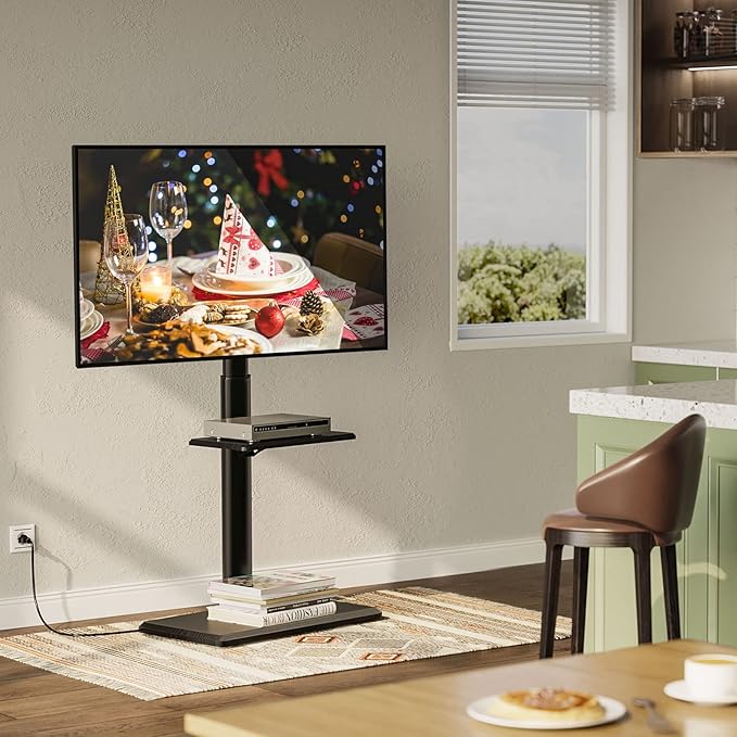 Greenstell TV Stand with Power Outlet & AV Shelf, Universal Floor TV Stand - Image 6