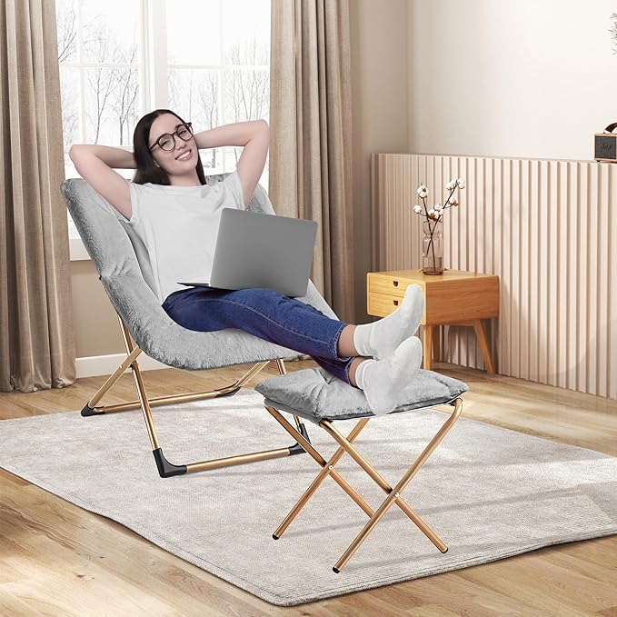 Comfy Oversized Saucer Chair - Image 2