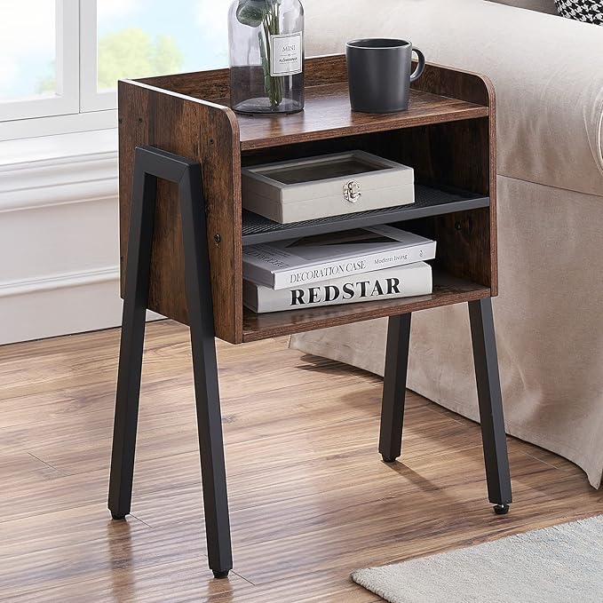 VECELO Stackable Nightstand, End Table Side Table - Image 4