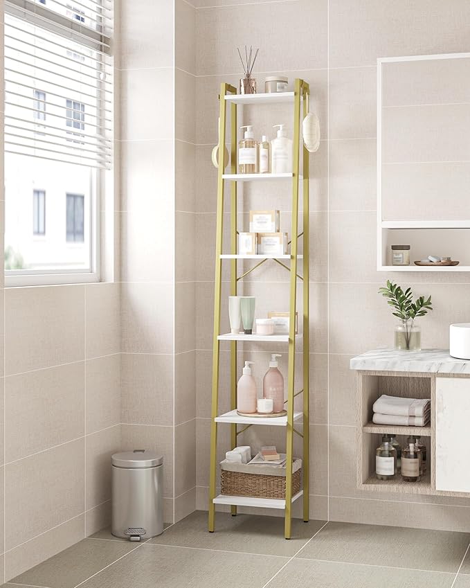 Ladder Shelf, Bookshelf Bookcase, Freestanding Corner Storage Shelve - Image 6
