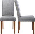 Parsons Kitchen Dining Chair Set Room Modern Upholstered Stylish Fabric High by SNUGWAY