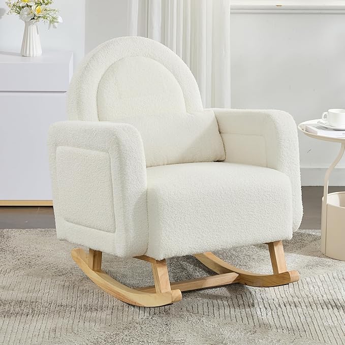 Christopher Knight Home Kiin Wooden Rocking Chair Indoor - Image 4