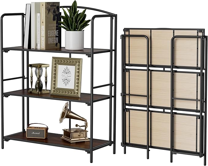 Crofy No Assembly Folding Bookshelf by CrofyLLC