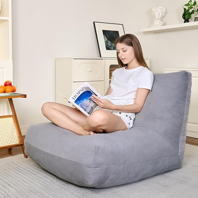 Bean Bag Chairs for Adults, Memory Foam Bean Bag Chair, Spacious Single Sofa - Image 7