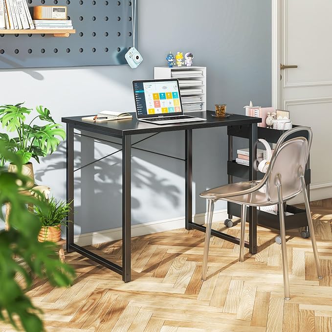 Coleshome 32 Inch Computer Desk, Modern Simple Style Desk - Image 2
